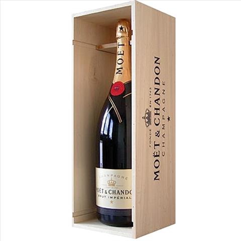 CHAMPAGNE MOET & CHANDON LT 3 JEROBOAM CASSETTA LEGNO