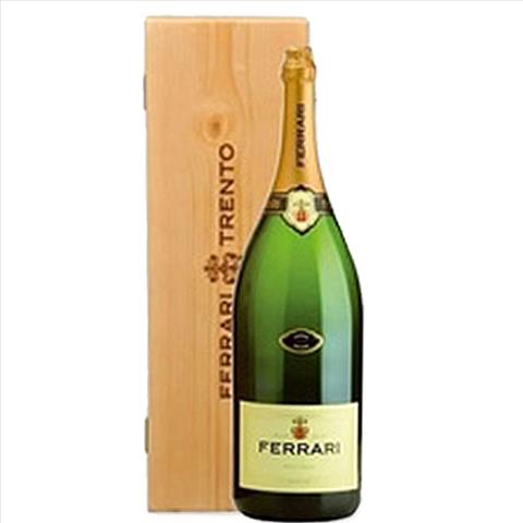 SPUMANTE FERRARI BRUT JEROBOAM LT 3 CASSETTA DI LEGNO